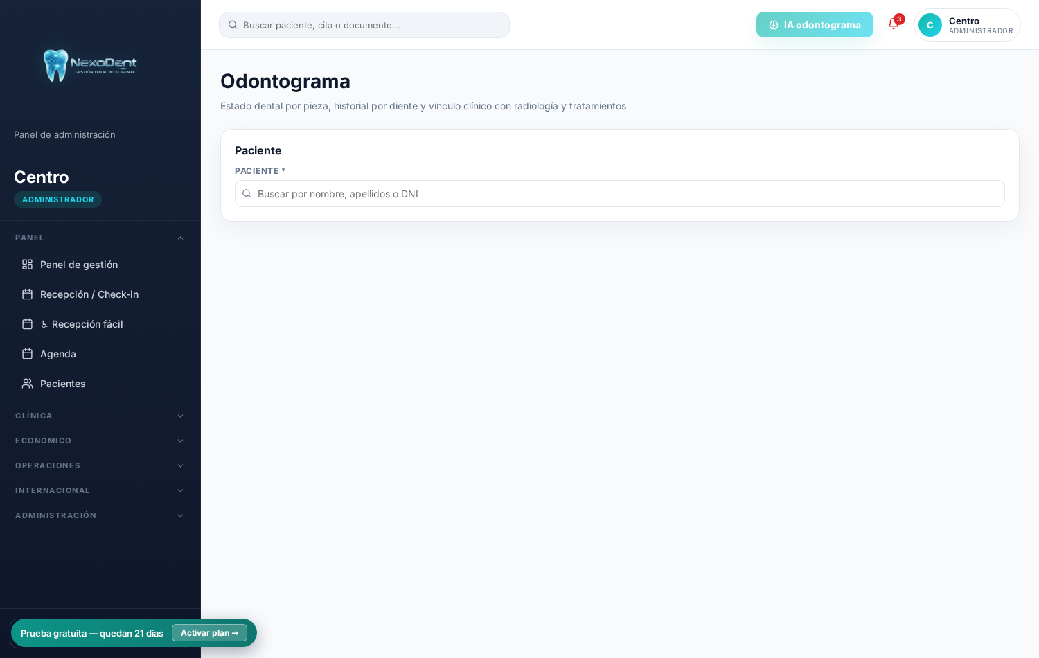 Odontograma de NexoDent